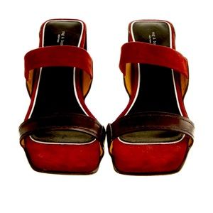 Rag and Bone leather sandals in burgundy